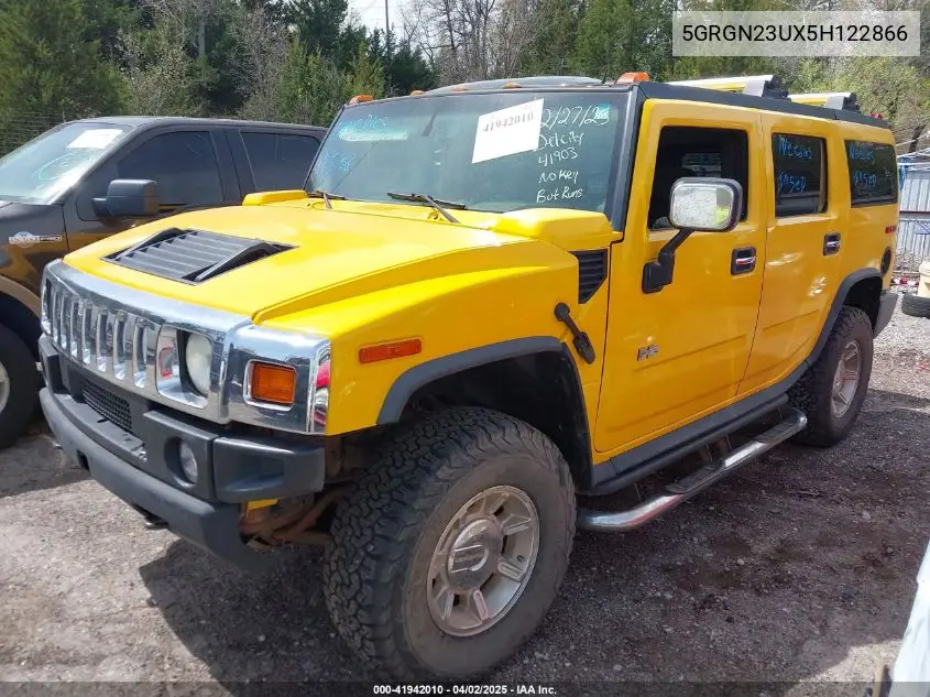 2005 Hummer H2 Suv VIN: 5GRGN23UX5H122866 Lot: 41942010