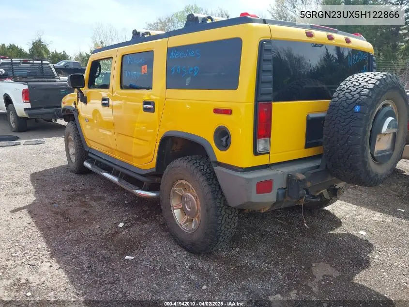 2005 Hummer H2 Suv VIN: 5GRGN23UX5H122866 Lot: 41942010