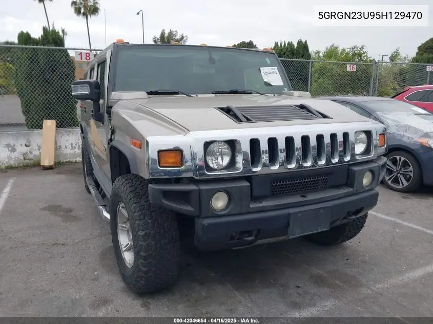 2005 Hummer H2 Suv VIN: 5GRGN23U95H129470 Lot: 42046654