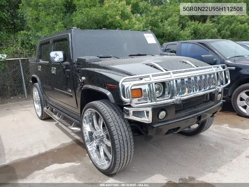 2005 Hummer H2 Sut VIN: 5GRGN22U95H112508 Lot: 42477383