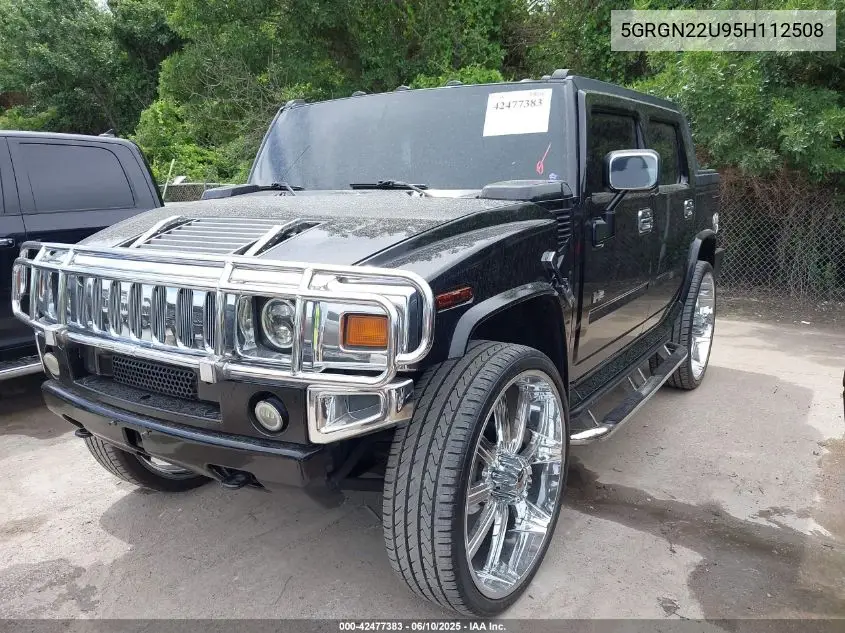 2005 Hummer H2 Sut VIN: 5GRGN22U95H112508 Lot: 42477383