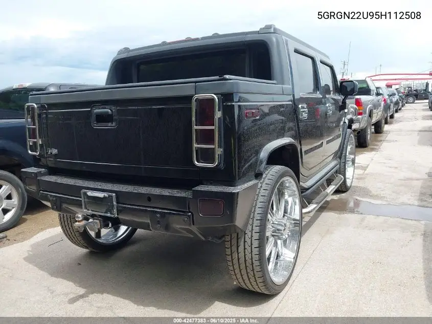 2005 Hummer H2 Sut VIN: 5GRGN22U95H112508 Lot: 42477383