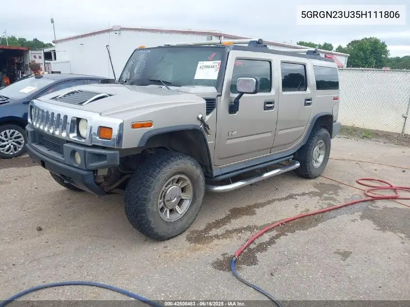 2005 Hummer H2 Suv VIN: 5GRGN23U35H111806 Lot: 42508483