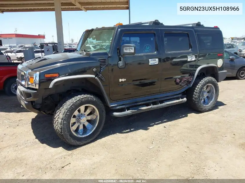 2005 Hummer H2 Suv VIN: 5GRGN23UX5H108966 Lot: 42588947