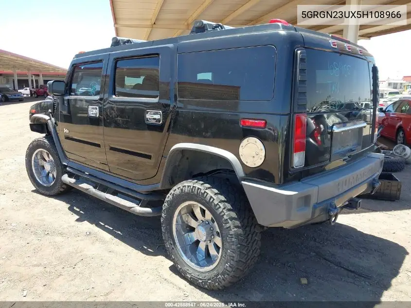 2005 Hummer H2 Suv VIN: 5GRGN23UX5H108966 Lot: 42588947