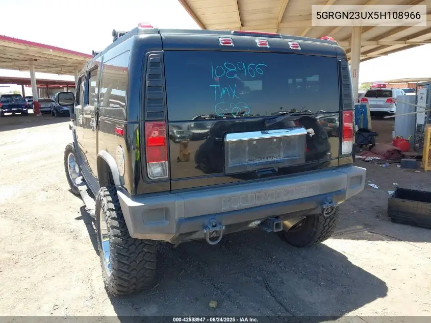 2005 Hummer H2 Suv VIN: 5GRGN23UX5H108966 Lot: 42588947
