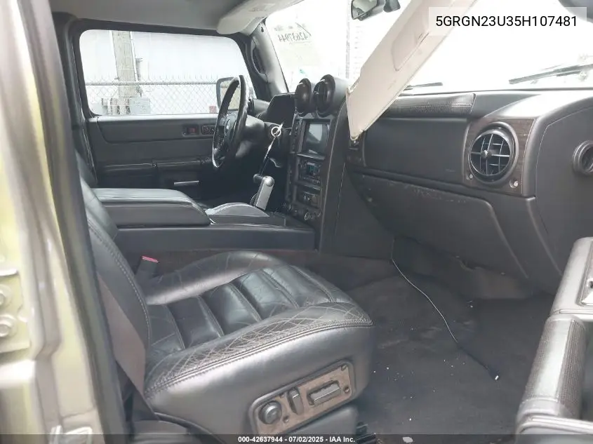 2005 Hummer H2 Suv VIN: 5GRGN23U35H107481 Lot: 42637944