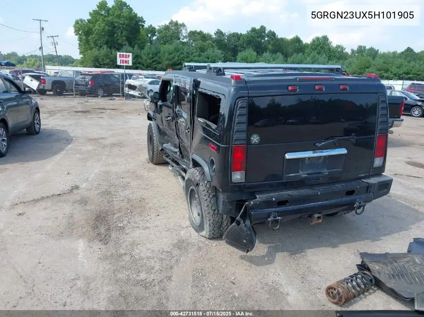 2005 Hummer H2 Suv VIN: 5GRGN23UX5H101905 Lot: 42731518