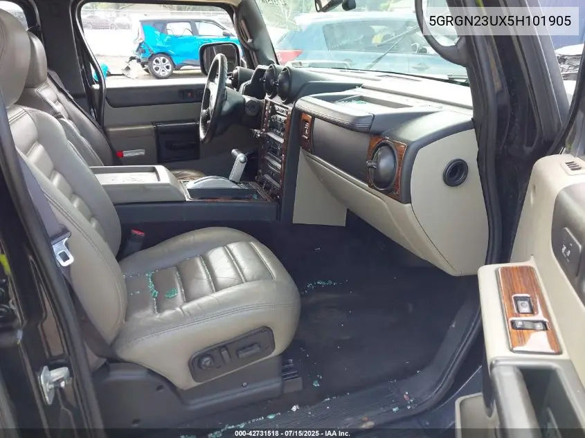 2005 Hummer H2 Suv VIN: 5GRGN23UX5H101905 Lot: 42731518