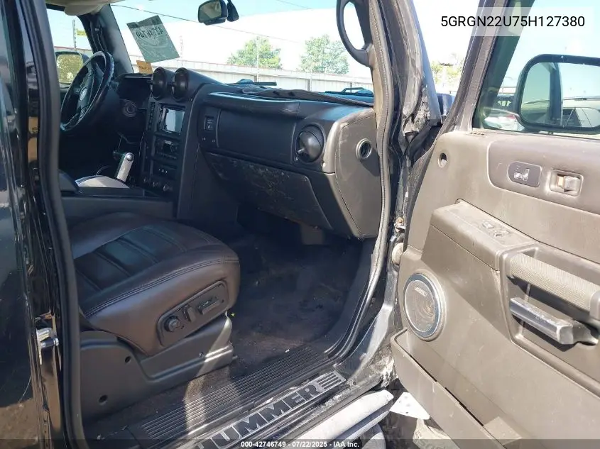 2005 Hummer H2 Sut VIN: 5GRGN22U75H127380 Lot: 42746749