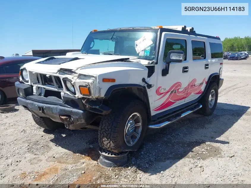 2006 Hummer H2 Suv VIN: 5GRGN23U66H114183 Lot: 42059807