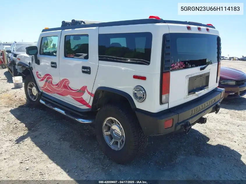 2006 Hummer H2 Suv VIN: 5GRGN23U66H114183 Lot: 42059807