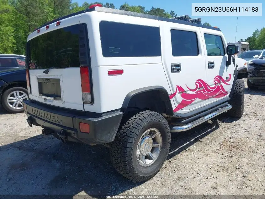 2006 Hummer H2 Suv VIN: 5GRGN23U66H114183 Lot: 42059807