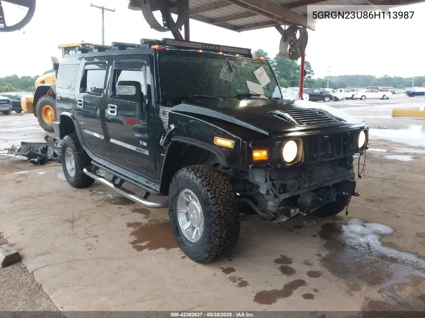 2006 Hummer H2 Suv VIN: 5GRGN23U86H113987 Lot: 42362637