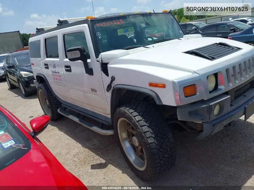 2006 Hummer H2 Suv VIN: 5GRGN23UX6H107625 Lot: 42534225