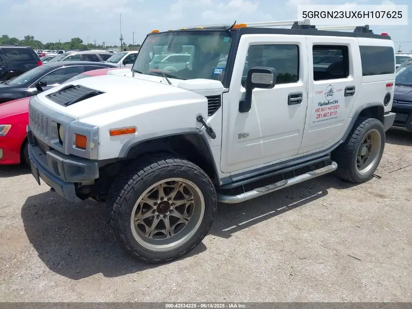 2006 Hummer H2 Suv VIN: 5GRGN23UX6H107625 Lot: 42534225