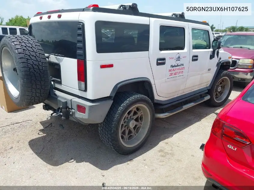 2006 Hummer H2 Suv VIN: 5GRGN23UX6H107625 Lot: 42534225