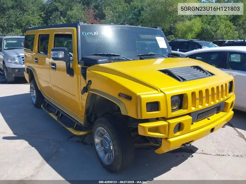 2006 Hummer H2 Suv VIN: 5GRGN23U16H121803 Lot: 42595121