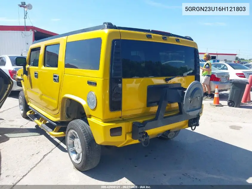 2006 Hummer H2 Suv VIN: 5GRGN23U16H121803 Lot: 42595121