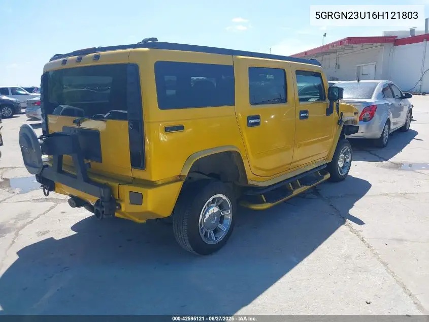 2006 Hummer H2 Suv VIN: 5GRGN23U16H121803 Lot: 42595121