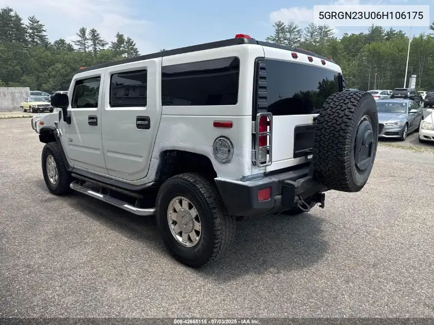 2006 Hummer H2 Suv VIN: 5GRGN23U06H106175 Lot: 63845325