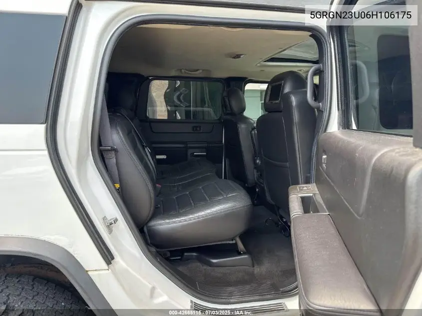 2006 Hummer H2 Suv VIN: 5GRGN23U06H106175 Lot: 63845325
