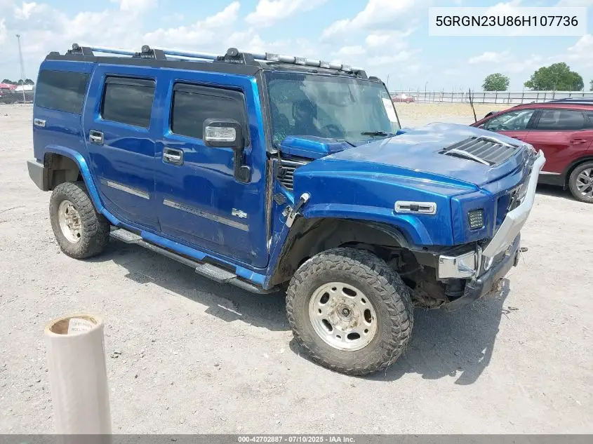 2006 Hummer H2 Suv VIN: 5GRGN23U86H107736 Lot: 42702887