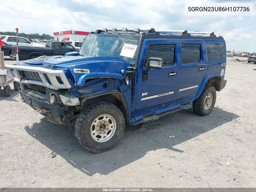 2006 Hummer H2 Suv VIN: 5GRGN23U86H107736 Lot: 42702887
