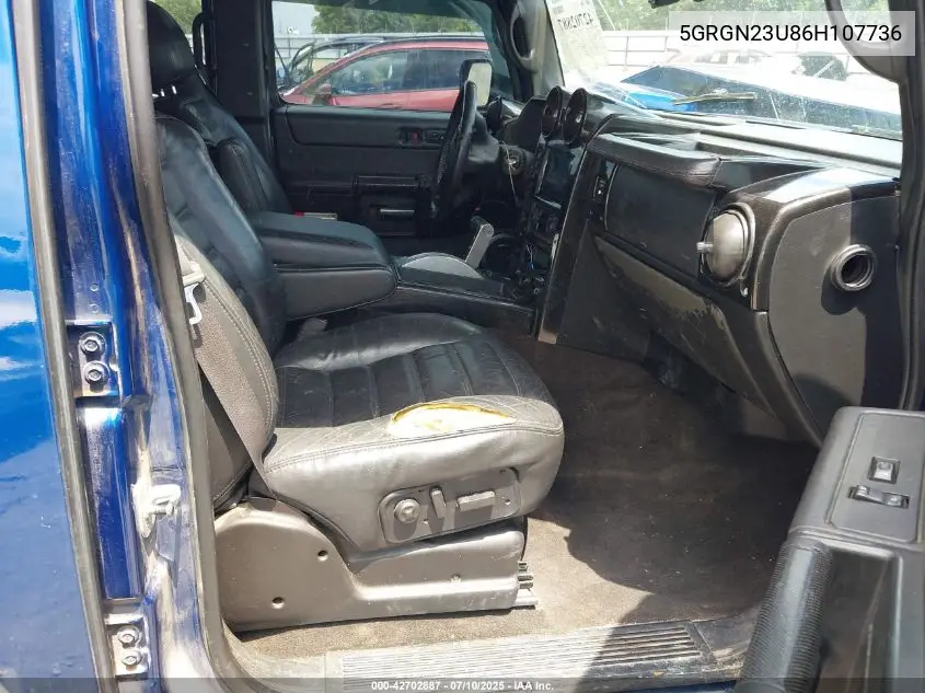 2006 Hummer H2 Suv VIN: 5GRGN23U86H107736 Lot: 42702887