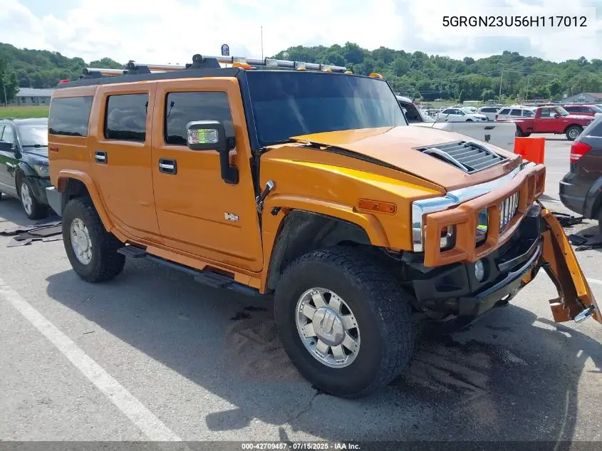 2006 Hummer H2 Suv VIN: 5GRGN23U56H117012 Lot: 42709457