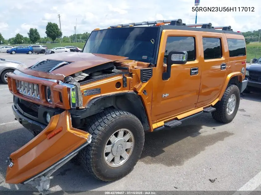 2006 Hummer H2 Suv VIN: 5GRGN23U56H117012 Lot: 42709457