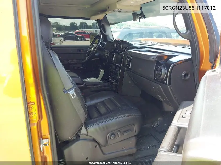 2006 Hummer H2 Suv VIN: 5GRGN23U56H117012 Lot: 42709457