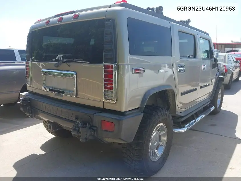 2006 Hummer H2 Suv VIN: 5GRGN23U46H120953 Lot: 42763940