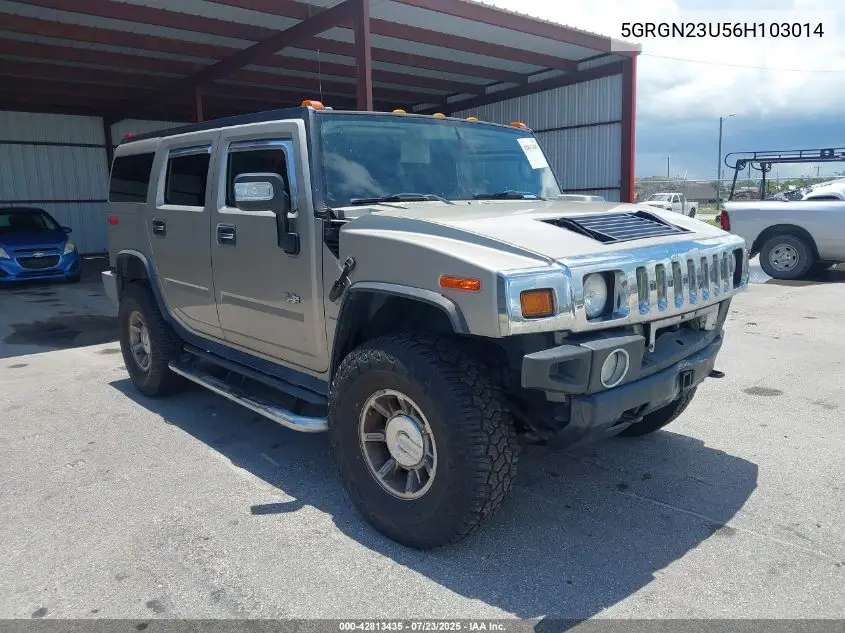 2006 Hummer H2 Suv VIN: 5GRGN23U56H103014 Lot: 42813435