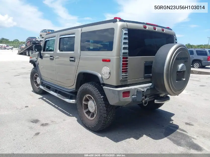2006 Hummer H2 Suv VIN: 5GRGN23U56H103014 Lot: 42813435