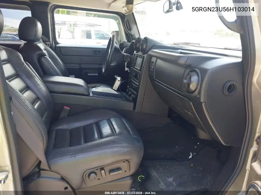 2006 Hummer H2 Suv VIN: 5GRGN23U56H103014 Lot: 42813435