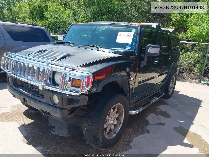 2007 Hummer H2 Suv VIN: 5GRGN23U37H101408 Lot: 42101193