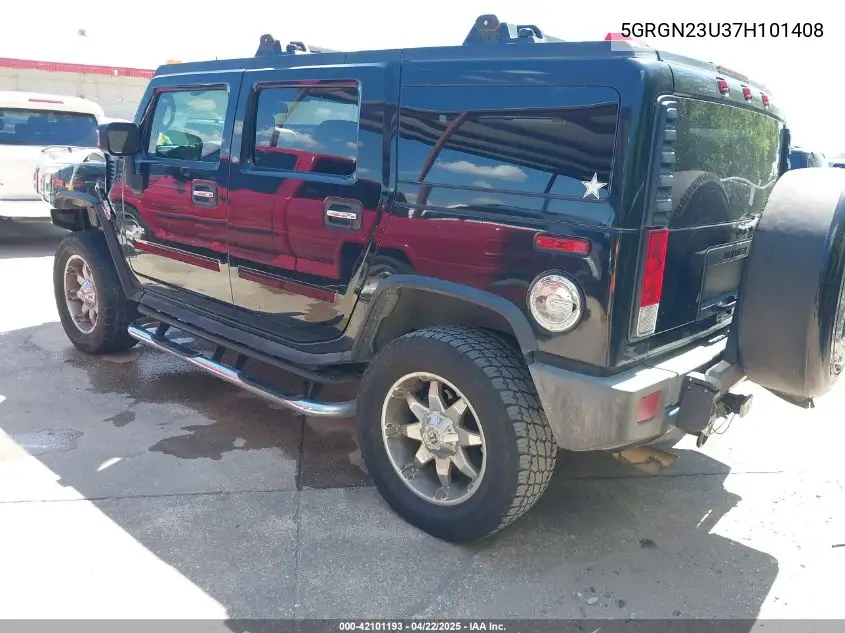 2007 Hummer H2 Suv VIN: 5GRGN23U37H101408 Lot: 42101193