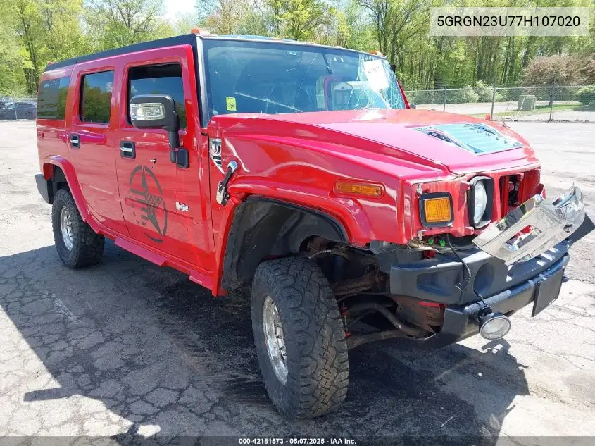 2007 Hummer H2 Suv VIN: 5GRGN23U77H107020 Lot: 42181573