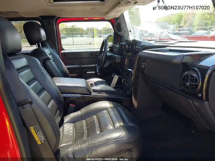 2007 Hummer H2 Suv VIN: 5GRGN23U77H107020 Lot: 42181573