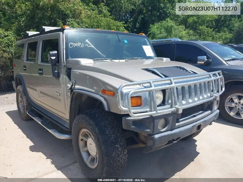 2007 Hummer H2 Suv VIN: 5GRGN23U07H112270 Lot: 42693851