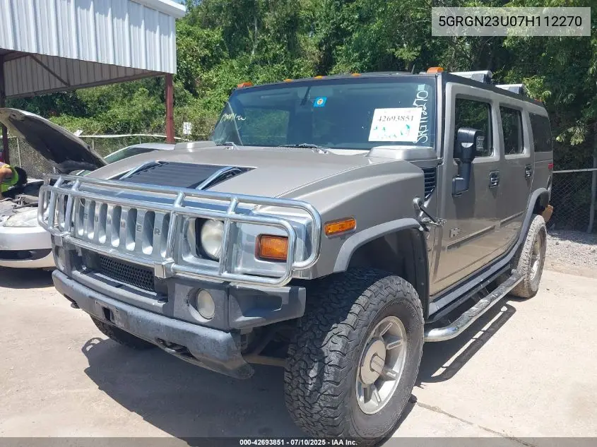 2007 Hummer H2 Suv VIN: 5GRGN23U07H112270 Lot: 42693851