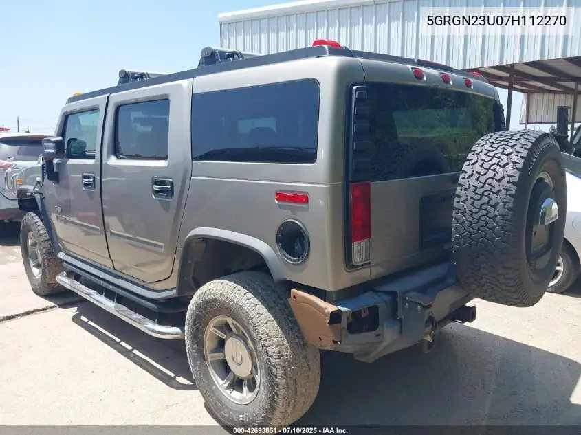 2007 Hummer H2 Suv VIN: 5GRGN23U07H112270 Lot: 42693851