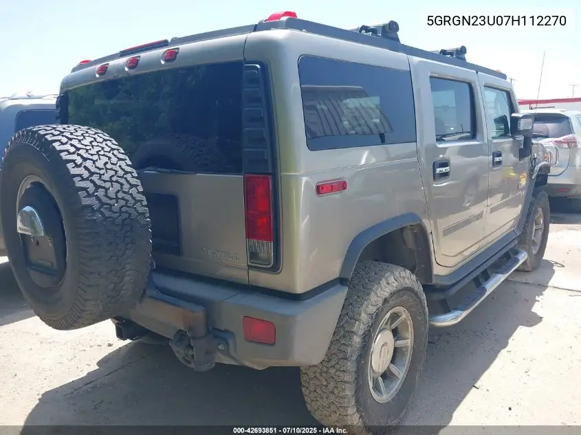 2007 Hummer H2 Suv VIN: 5GRGN23U07H112270 Lot: 42693851