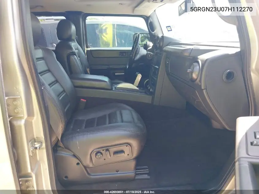 2007 Hummer H2 Suv VIN: 5GRGN23U07H112270 Lot: 42693851