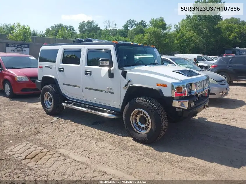 2007 Hummer H2 Suv VIN: 5GRGN23U37H107886 Lot: 42743378