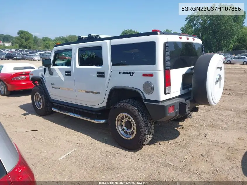 2007 Hummer H2 Suv VIN: 5GRGN23U37H107886 Lot: 42743378