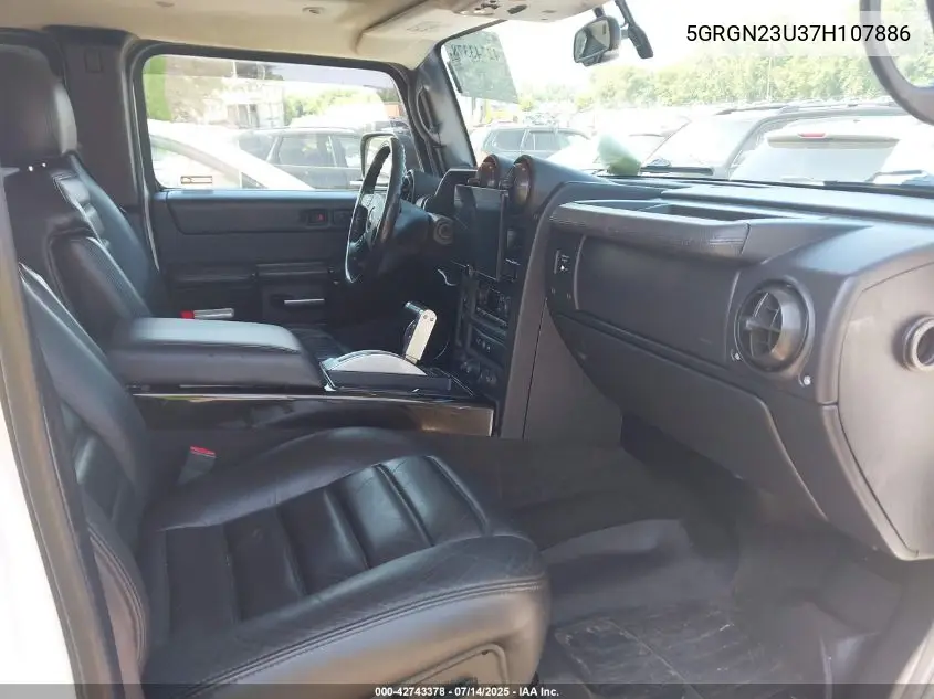 2007 Hummer H2 Suv VIN: 5GRGN23U37H107886 Lot: 42743378