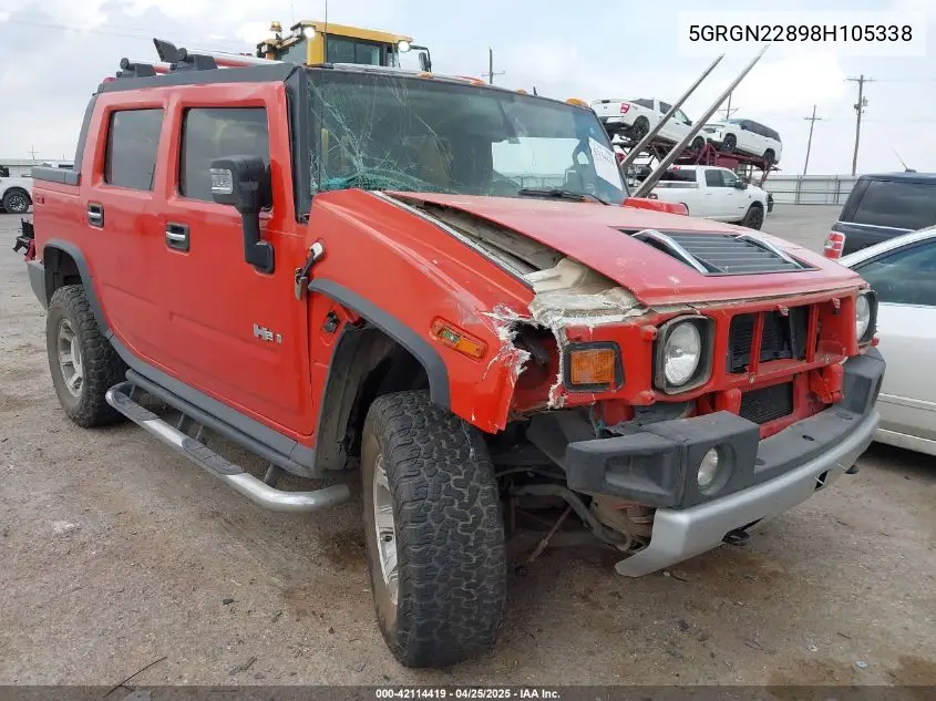 2008 Hummer H2 Sut VIN: 5GRGN22898H105338 Lot: 42114419