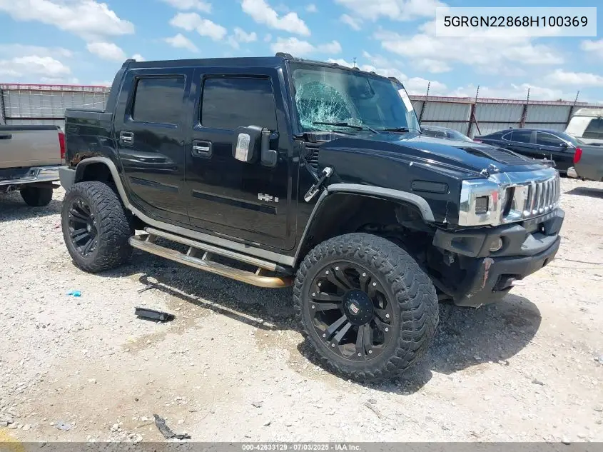 2008 Hummer H2 Sut VIN: 5GRGN22868H100369 Lot: 42633129